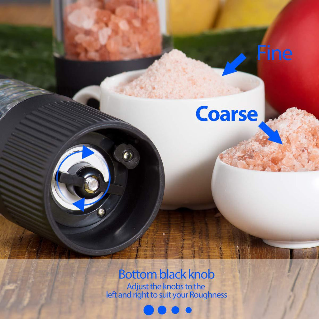 Electric Pepper Grinder – Automatic Stainless Steel Salt Mill with Adjustable Coarseness