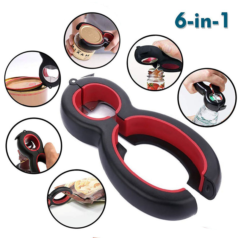 6-in-1 Easy Opener – Bottle & Can Opener