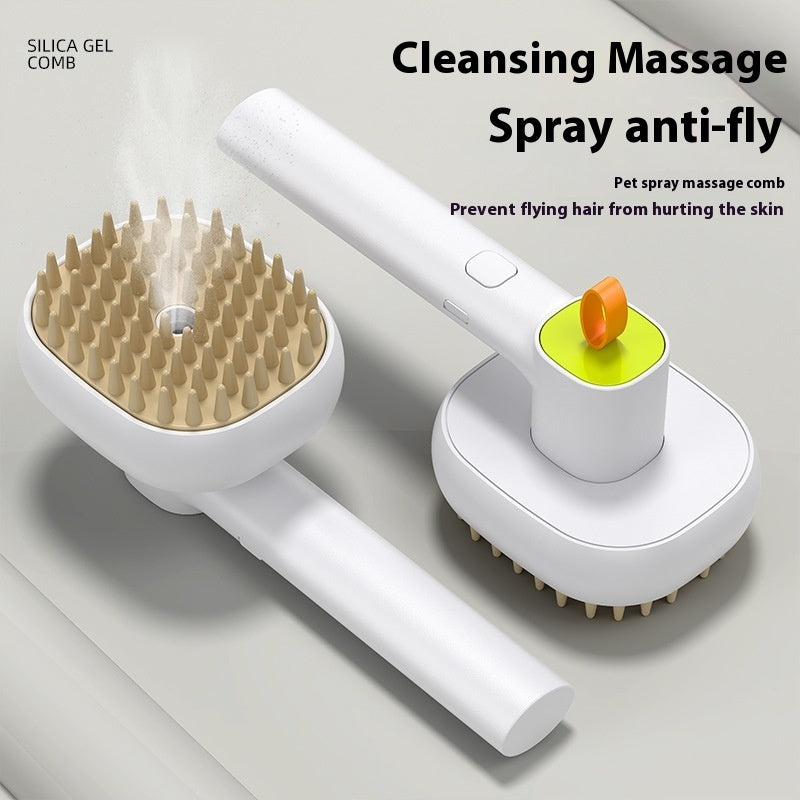 Spray Massage Comb – Electric Pet Grooming Brush