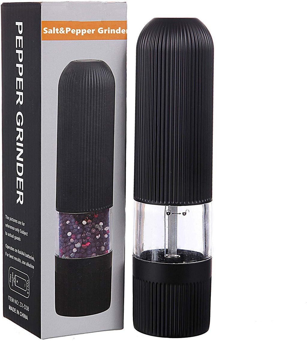 Electric Pepper Grinder – Automatic Stainless Steel Salt Mill with Adjustable Coarseness