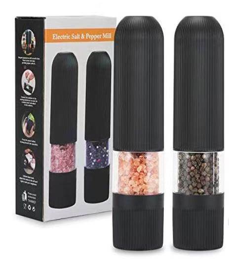 Electric Pepper Grinder – Automatic Stainless Steel Salt Mill with Adjustable Coarseness