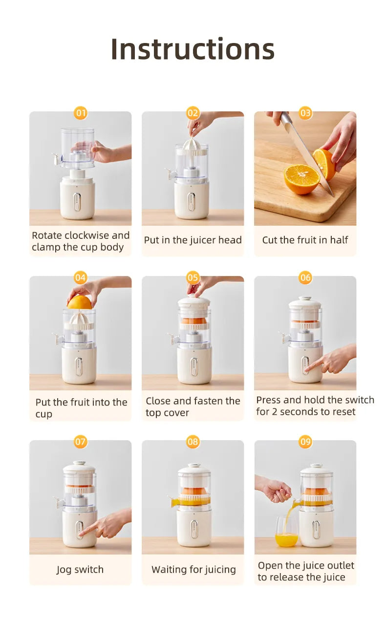 Wireless USB Portable Citrus Juicer