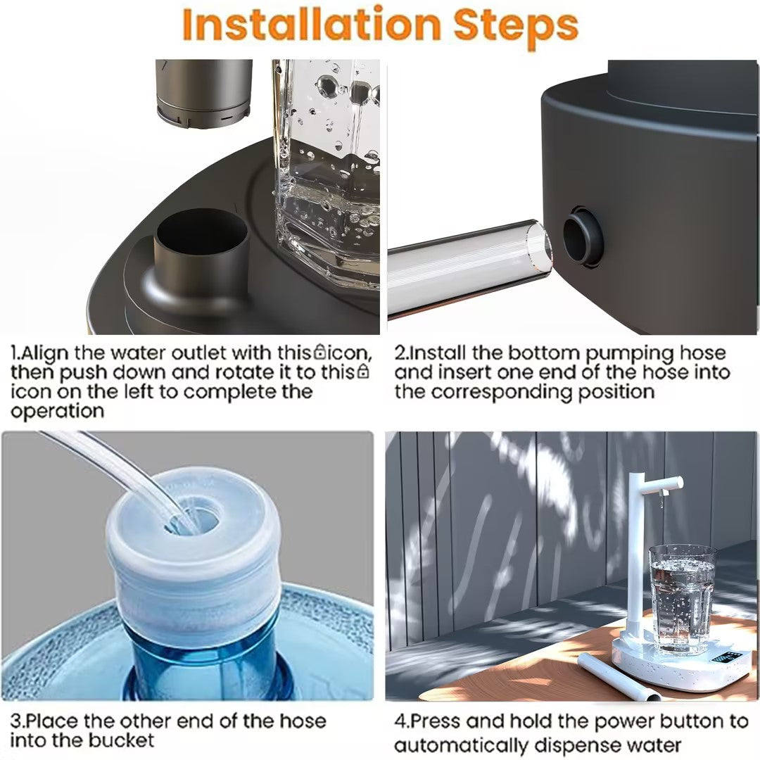 USB Rechargeable Automatic Water Dispenser with Stand