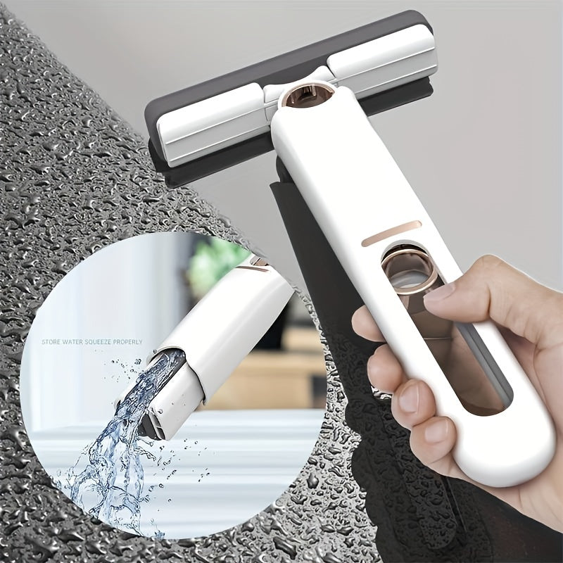 Self-Squeeze Portable Mini Mop – Hand-Free 2-in-1 Wet Dry Cleaning Tool