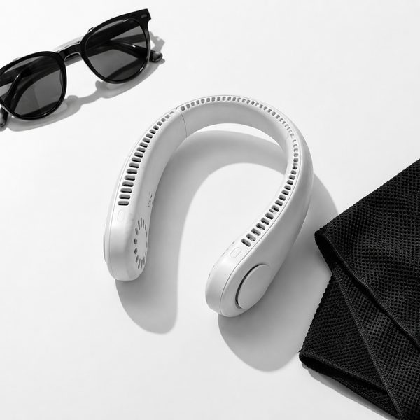 Portable Neck Fan - Silent Rechargeable Personal Fan for Summer