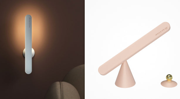 3-in-1 Magnetic Geometric Lamp – Wireless Desk/Wall Night Light