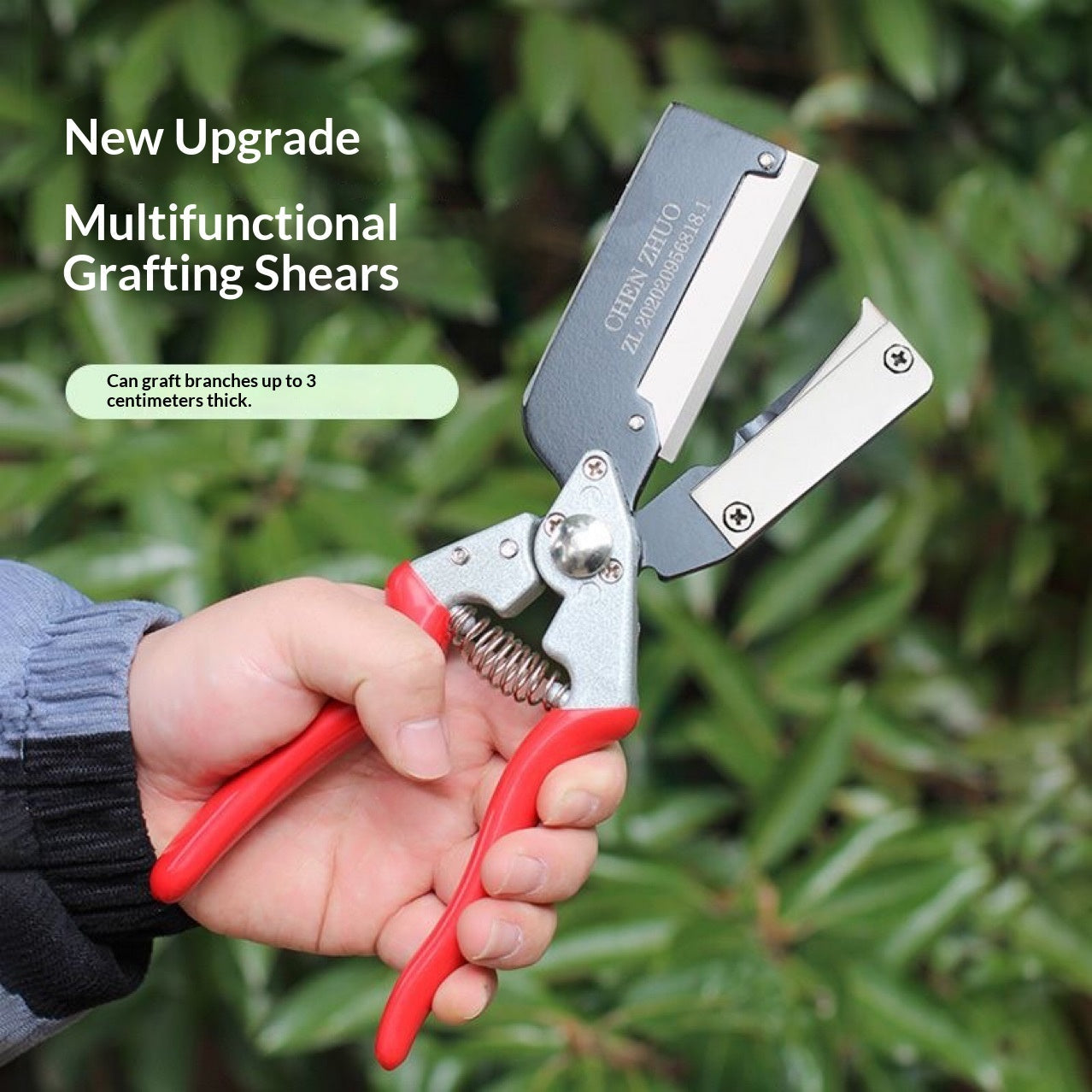 Multi-Functional Grafting Tool – 2-in-1 Pruner & Grafting Knife for Fruit Trees, with Replaceable Blades