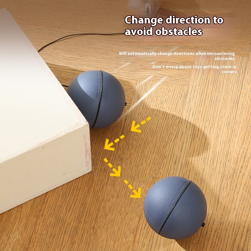 Automatic Rolling Cat Toy – Interactive Electric Moving Ball with Motion Sensor, USB Rechargeable