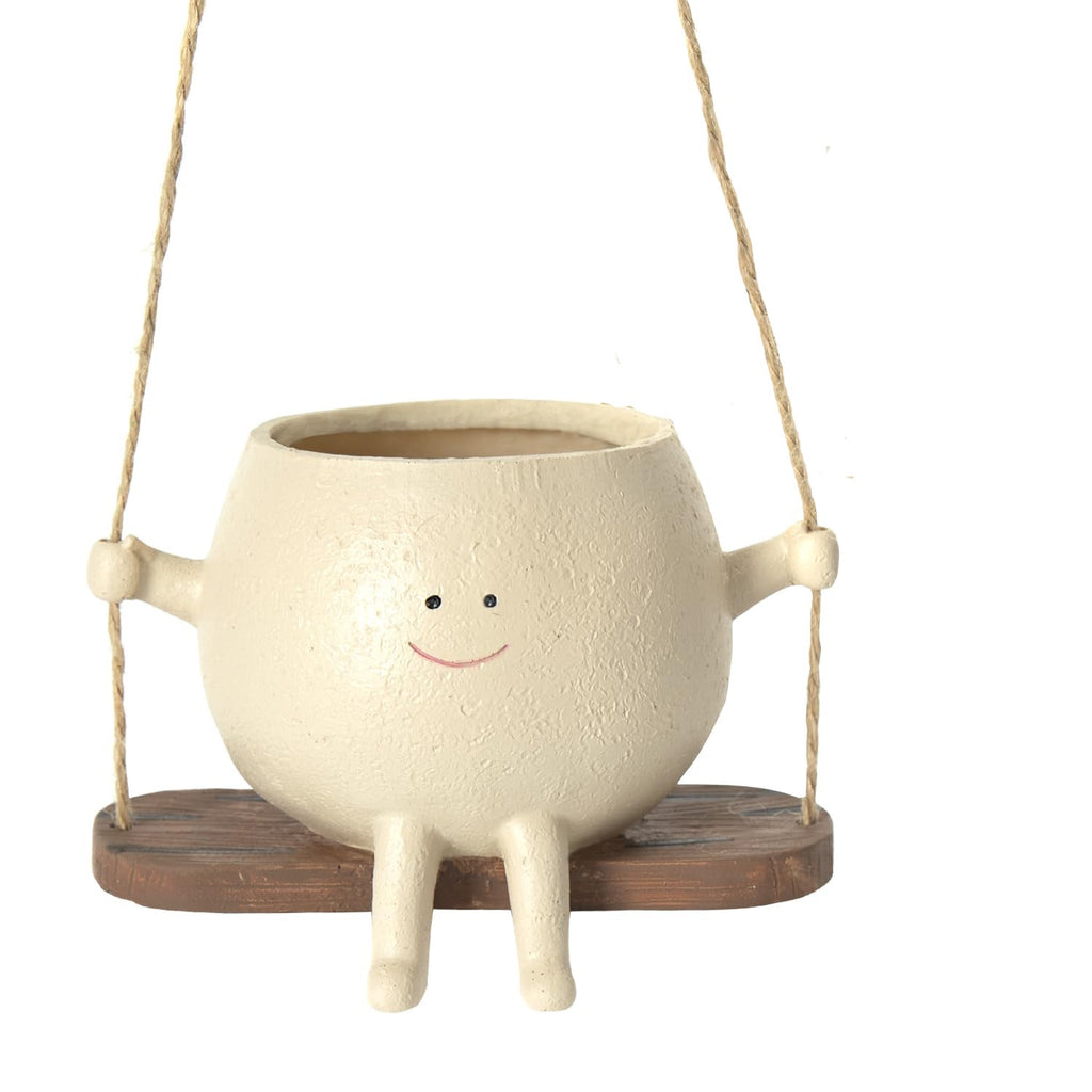 Swing Face Hanging Planter – Cute Succulent Flower Pot