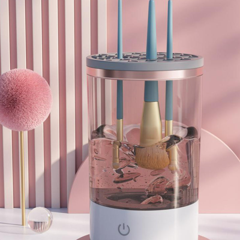 USB Electric Makeup Brush Cleaner – Portable Auto Brush Dryer