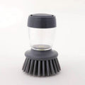 Press & Clean Dish Brush – Liquid Dispensing Scrubber for Kitchen & Bath